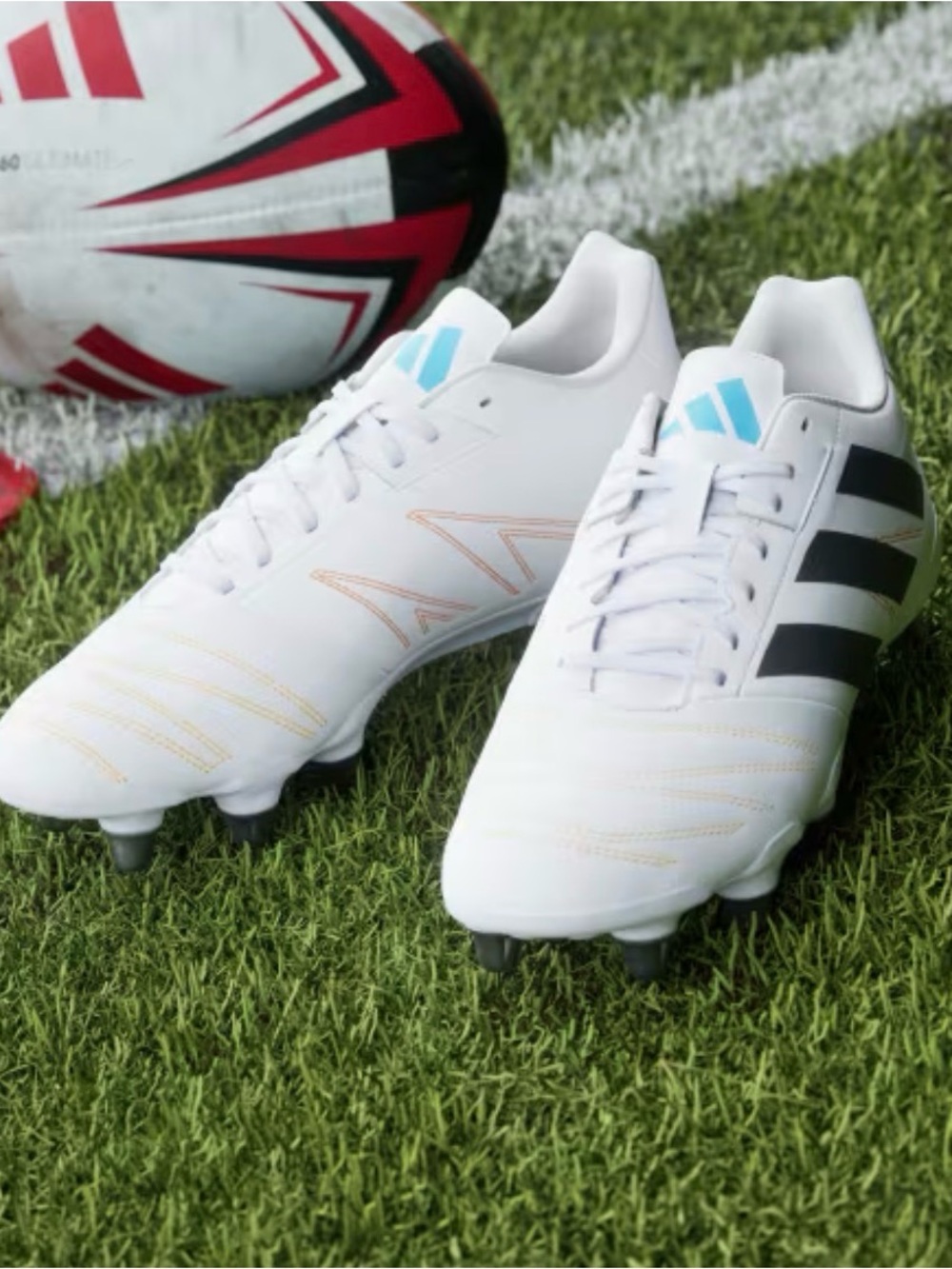 adidas Kakari Elite SG Rugby Boots Sz 10.5 |NWOB
White/Black/Lucid Aquamarine - Picture 10 of 12